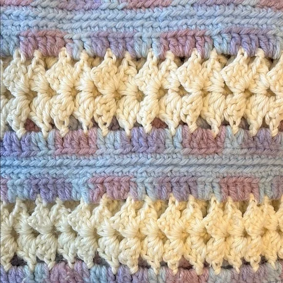 Pastel Crochet Blanket - Picture 5 of 9